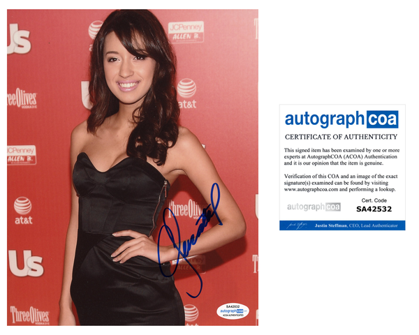 Christian Serratos Selena Sexy Signed Autograph 8x10 Photo ACOA #4