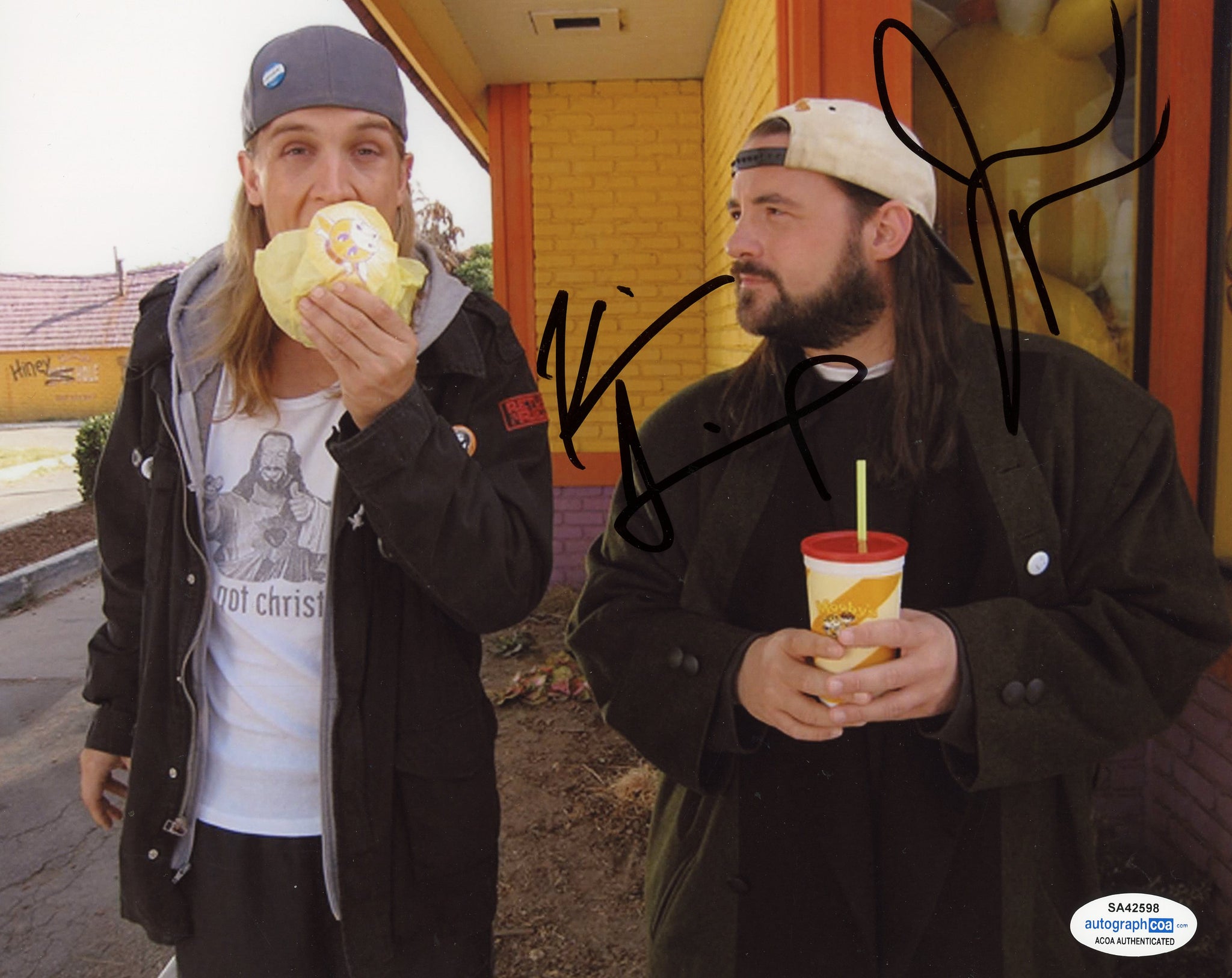 Kevin Smith & Jason Mewes Jay and Silent Bob Signed Autograph 8x10 Photo ACOA #3
