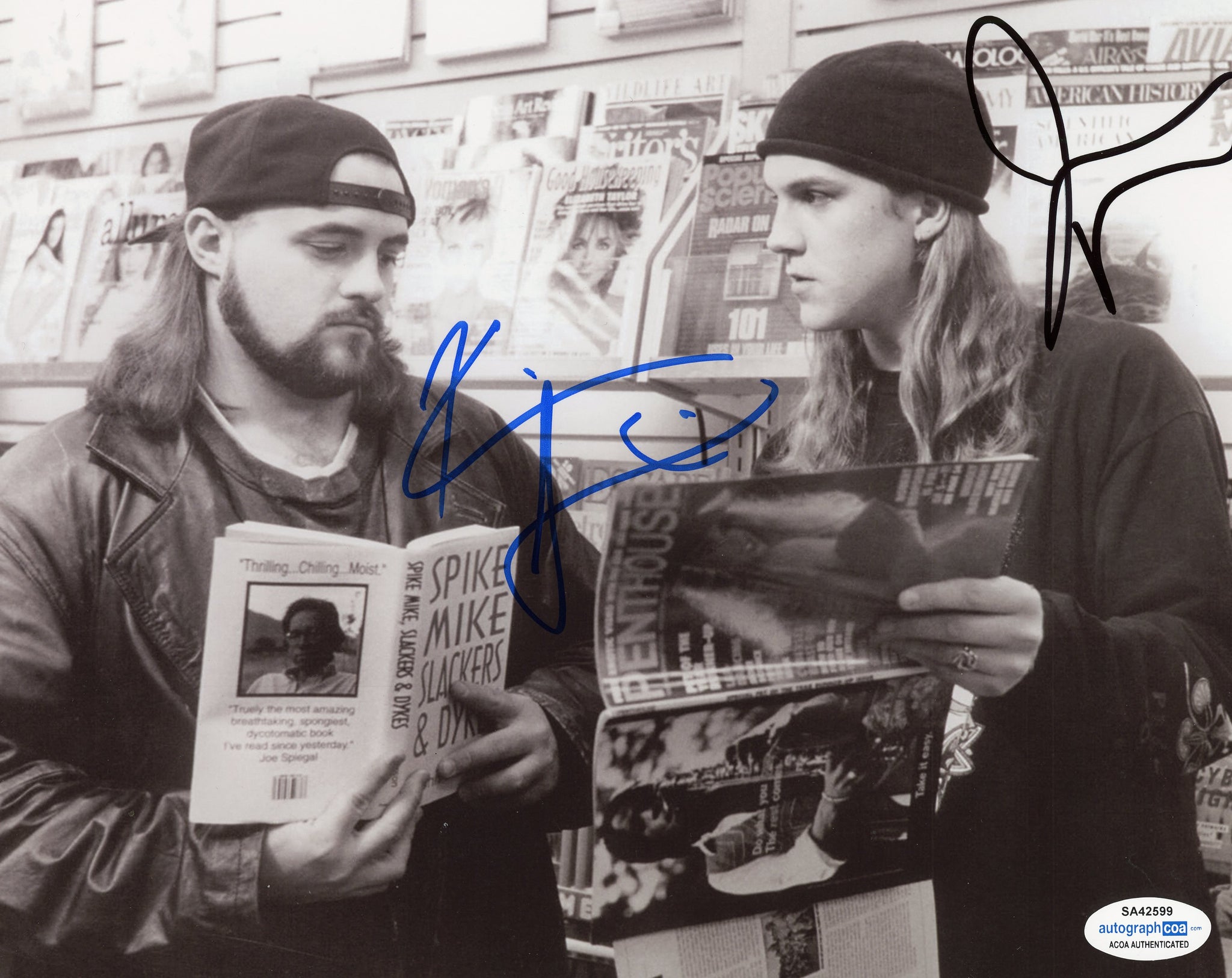 Kevin Smith & Jason Mewes Jay and Silent Bob Signed Autograph 8x10 Photo ACOA #4
