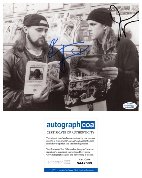 Kevin Smith & Jason Mewes Jay and Silent Bob Signed Autograph 8x10 Photo ACOA #4