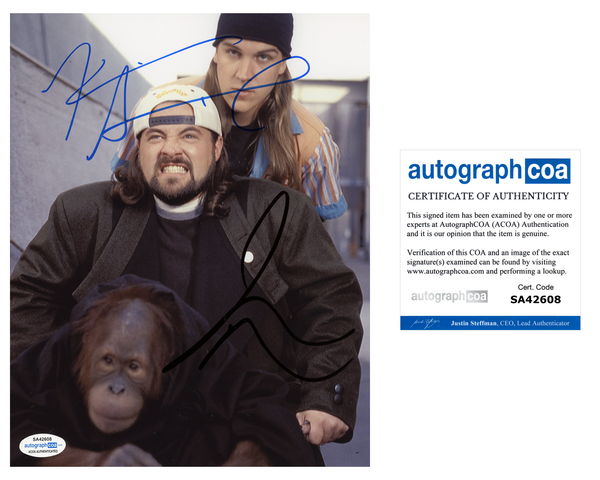 Kevin Smith & Jason Mewes Jay and Silent Bob Signed Autograph 8x10 Photo ACOA #8
