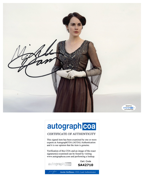 Michelle Dockery Sexy Signed Autograph 8x10 Photo ACOA Downton Abbey #4