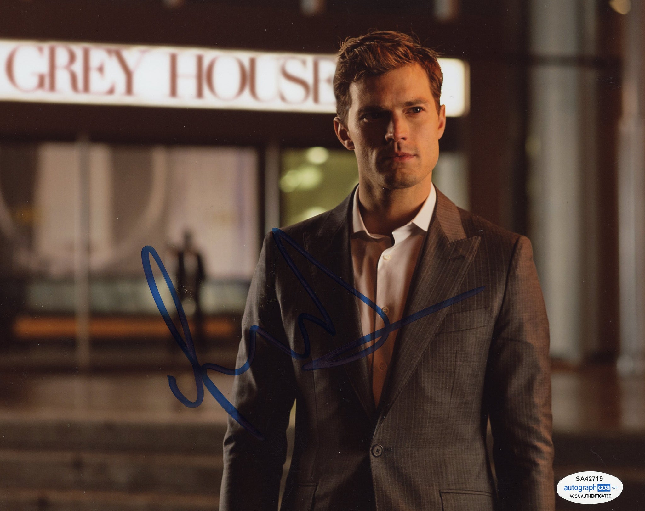 Jamie Dornan Fifty Shades of Grey Signed Autograph 8x10 Photo ACOA Christian Grey