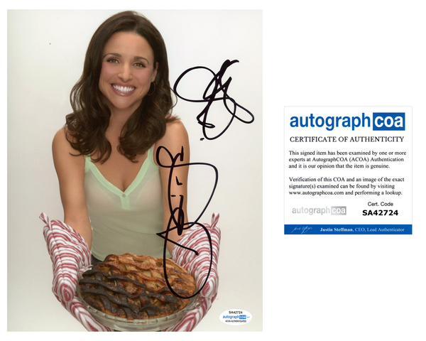 Julia Louis-Dreyfus Veep Seinfeld Signed Autograph 8x10 Photo ACOA