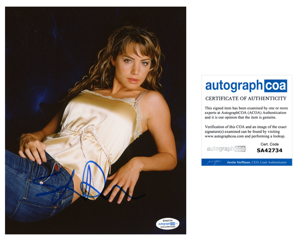 Erica Durance Smallville Sexy Signed Autograph 8x10 Photo ACOA #7