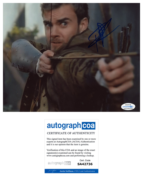 Robin Dunne Robin Hood Signed Autograph 8x10 Photo ACOA #5