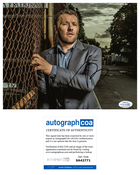 Joel Edgerton Animal Kingdom Signed Autograph 8x10 Photo ACOA Warrior Gringo #4