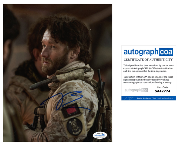 Joel Edgerton Zero Dark Thirty Signed Autograph 8x10 Photo ACOA Warrior Gringo #7