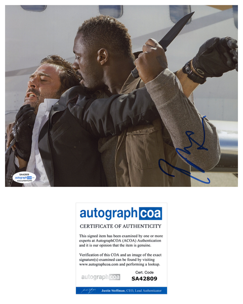 Idris Elba Luther Signed Autograph 8x10 Photo ACOA