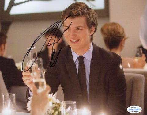 Ansel Elgort Fault in Our Stars Signed Autograph 8x10 Photo ACOA #5