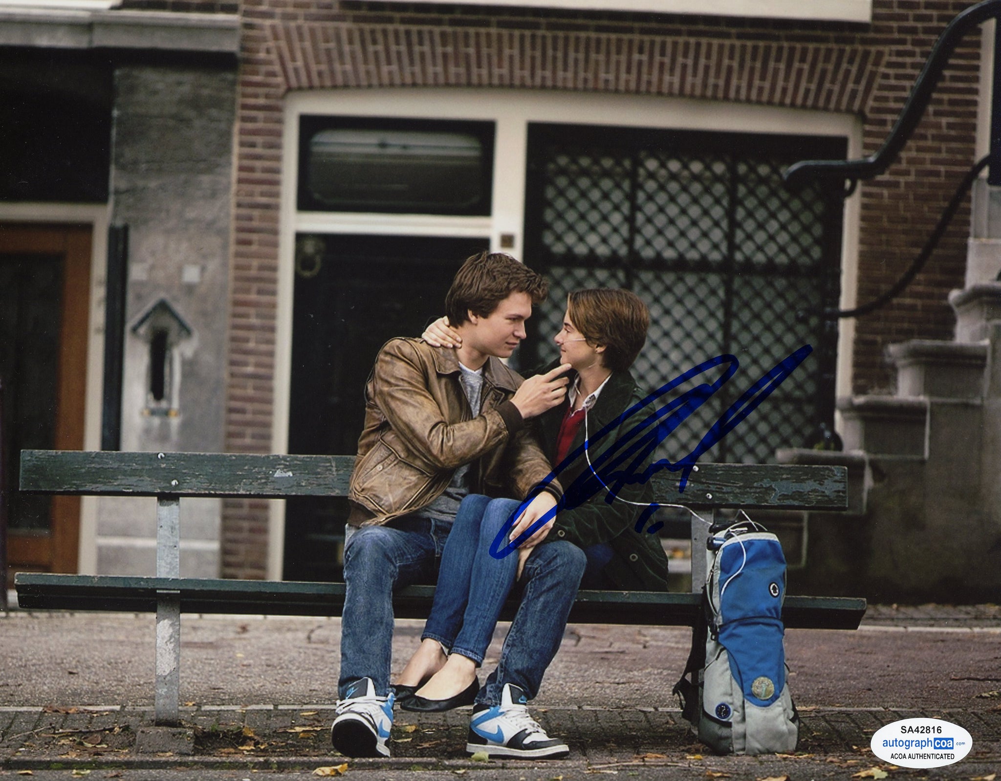 Ansel Elgort Fault in Our Stars Signed Autograph 8x10 Photo ACOA #8