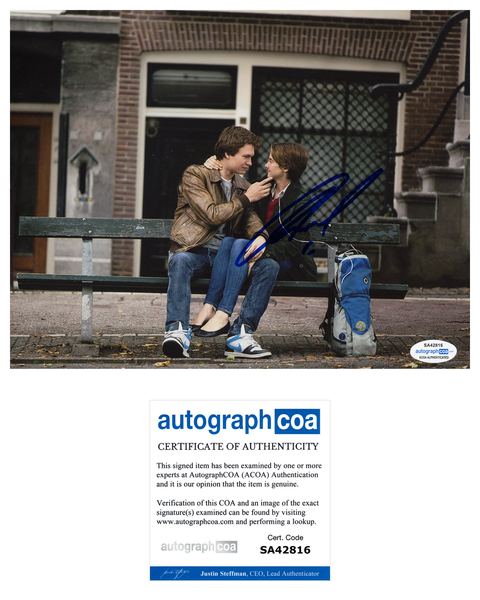 Ansel Elgort Fault in Our Stars Signed Autograph 8x10 Photo ACOA #8