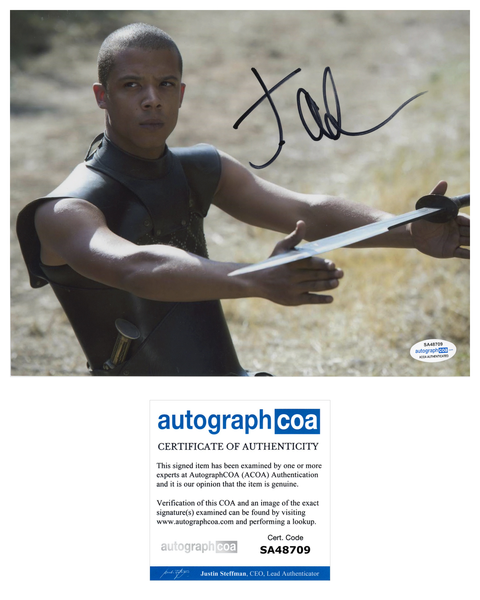 Jacob Anderson Game of Thrones Signed Autograph 8x10 Photo ACOA
