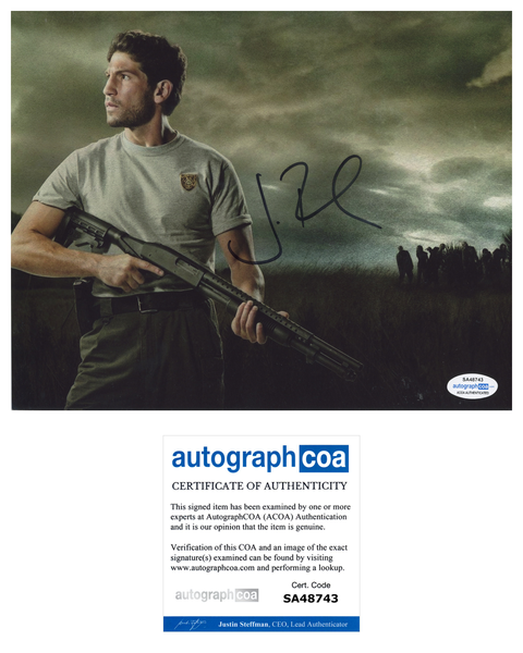 Jon Bernthal Walking Dead Shane Signed Autograph 8x10 Photo ACOA