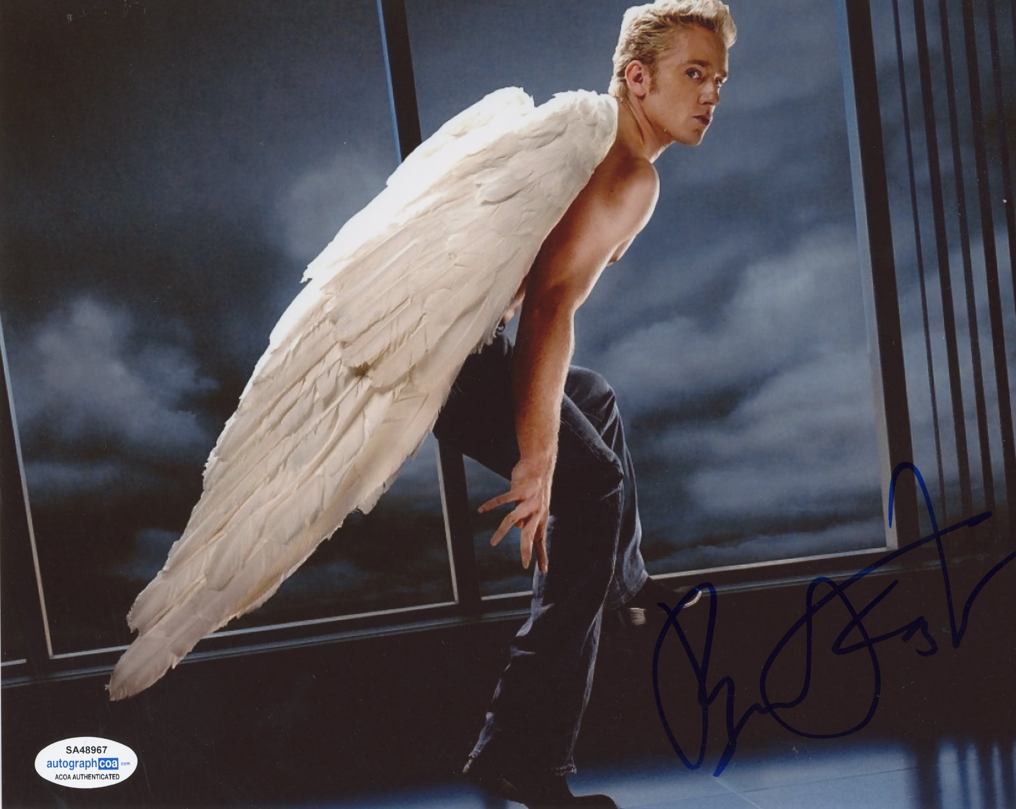 Ben Foster Angel X-Men Signed Autograph 8x10 Photo ACOA