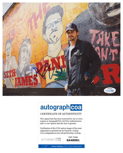 James Franco Signed Autograph 8x10 Photo ACOA