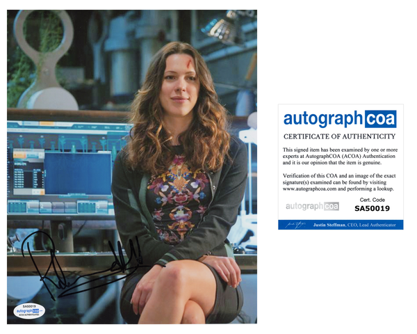 Rebecca Hall Iron Man Signed Autograph 8x10 Photo ACOA