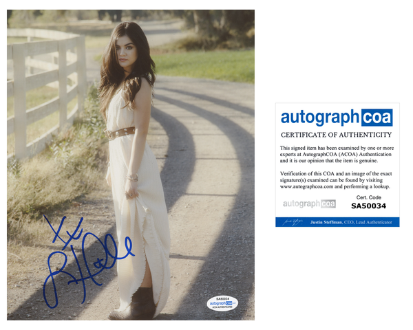 Lucy Hale Sexy Signed Autograph 8x10 Photo ACOA
