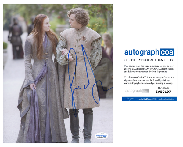 Finn Jones Game of Thrones Signed Autograph 8x10 Photo ACOA