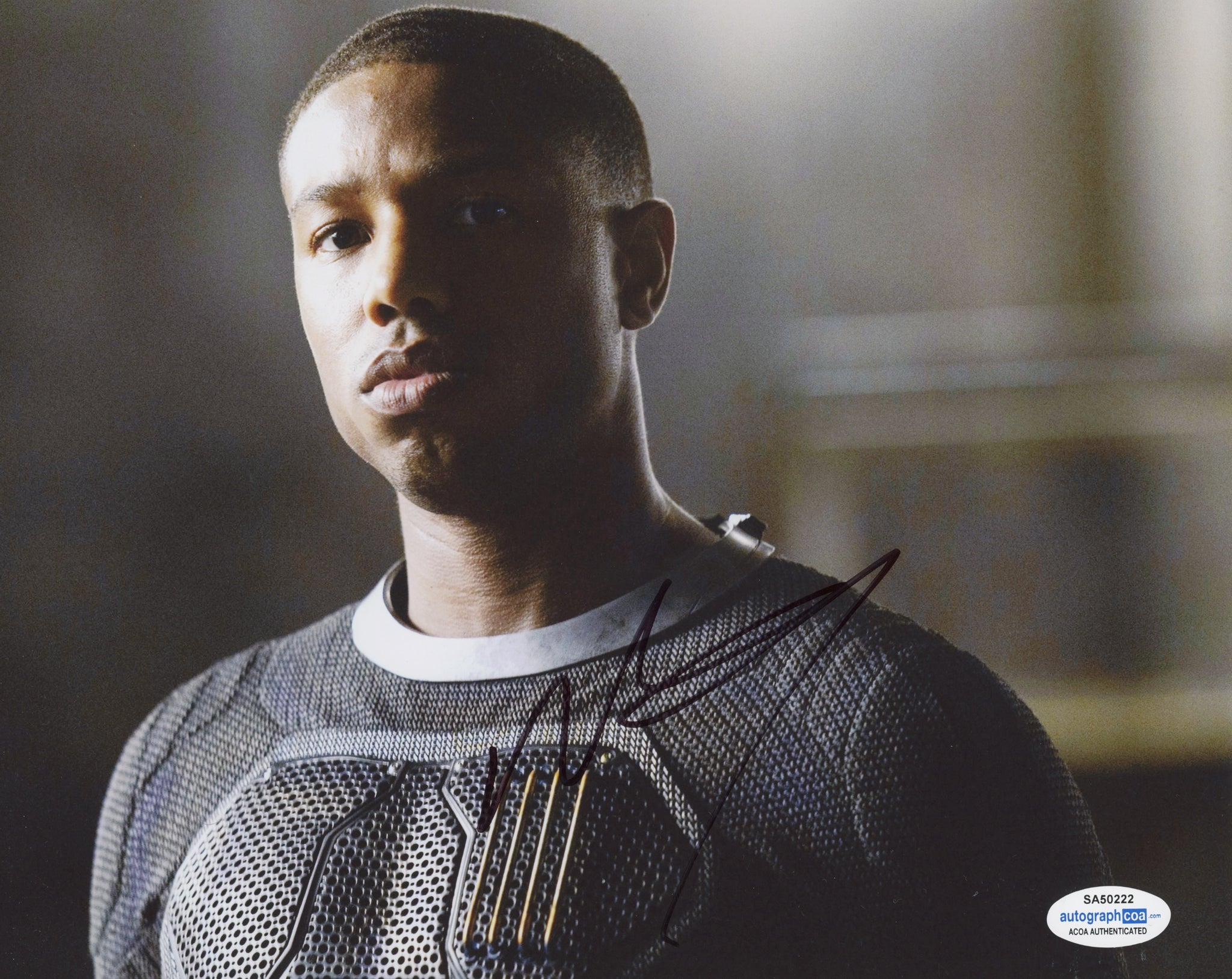 Michael B Jordan Fantastic Four Signed Autograph 8x10 Photo ACOA