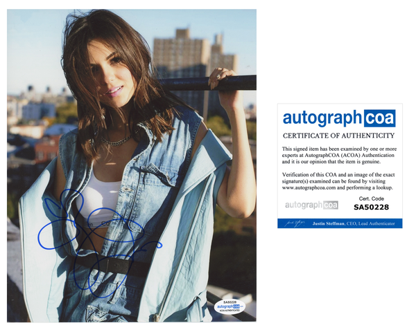 Victoria Justice Sexy Signed Autograph 8x10 Photo