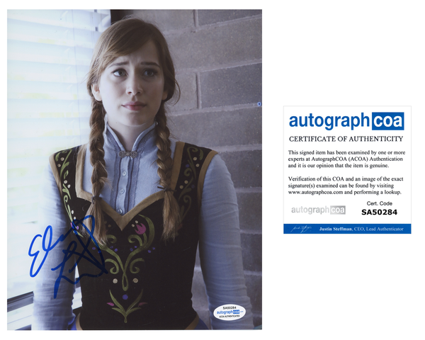 Elizabeth Lail Once Upon A Time Anna Signed Autograph 8x10 Photo ACOA