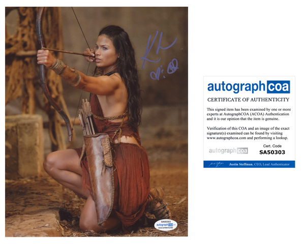 Katrina Law Spartacus Signed Autograph 8x10 Photo ACOA