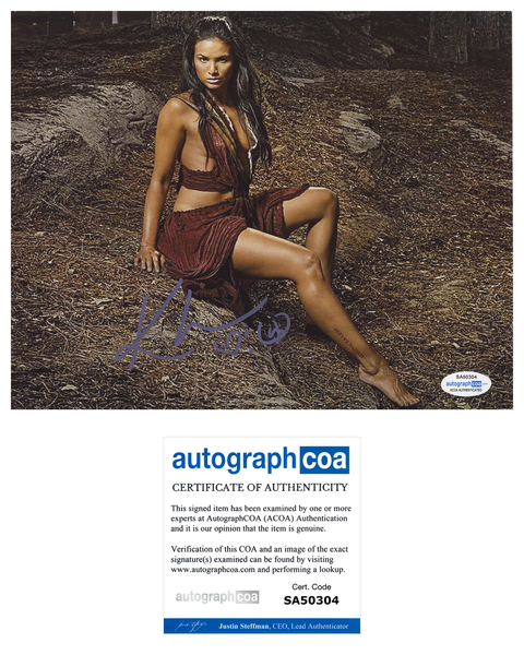 Katrina Law Spartacus Signed Autograph 8x10 Photo ACOA