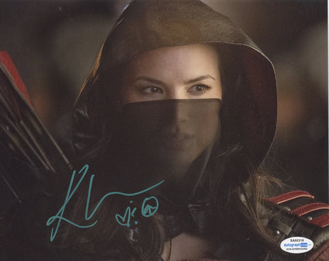Katrina Law Arrow Signed Autograph 8x10 Photo ACOA