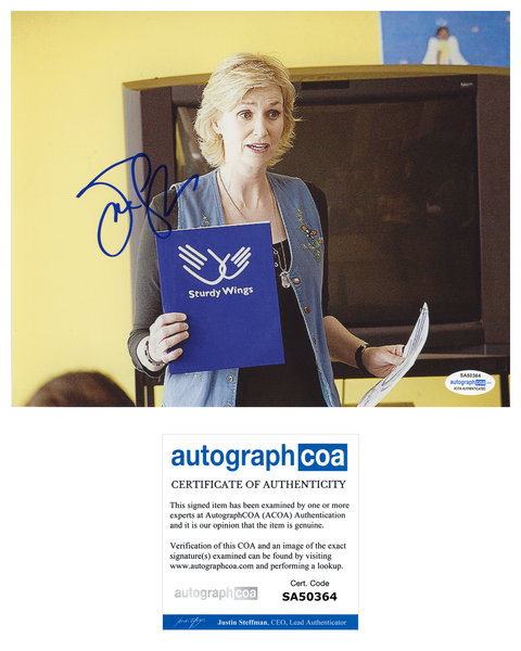 Jane Lynch Glee Signed Autograph 8x10 Photo ACOA