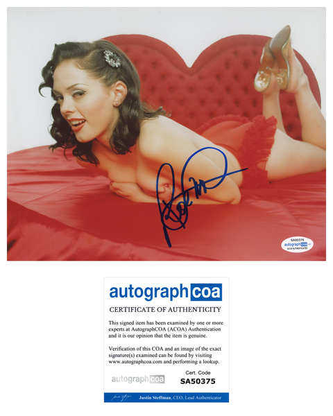Rose McGowan Grindhouse Sexy Signed Autograph 8x10 Photo ACOA