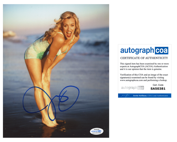 Jenny McCarthy Sexy Signed Autograph 8x10 Photo ACOA