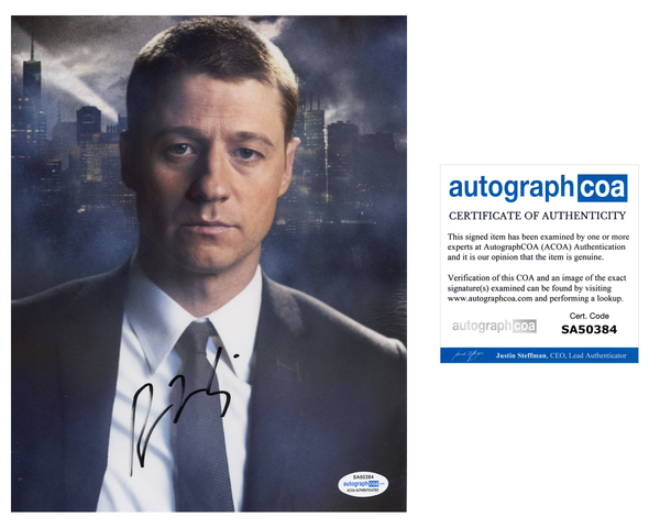 Ben Benjamin McKenzie Gotham Signed Autograph 8x10 Photo ACOA