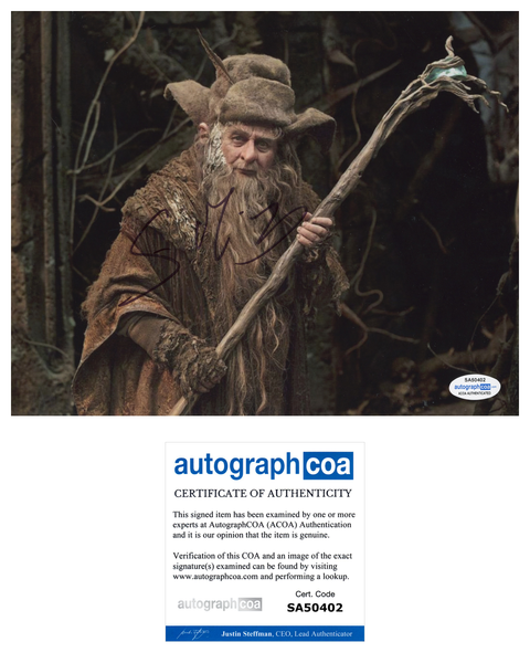 Sylvester McCoy The Hobbit Signed Autograph 8x10 Photo ACOA
