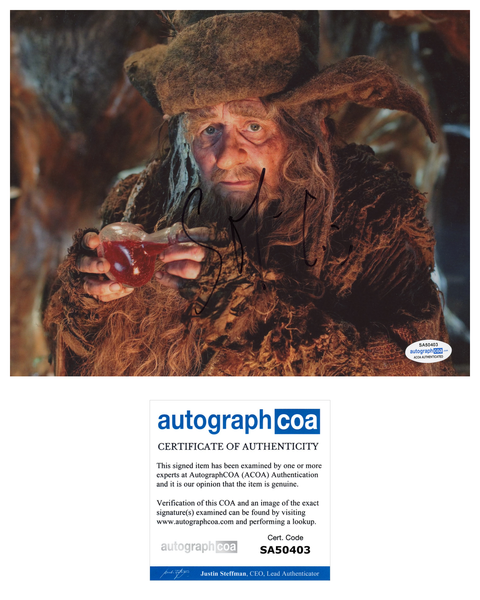 Sylvester McCoy The Hobbit Signed Autograph 8x10 Photo ACOA
