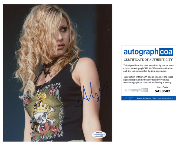 Aly Michalka Hellcats Signed Autograph 8x10 Photo ACOA
