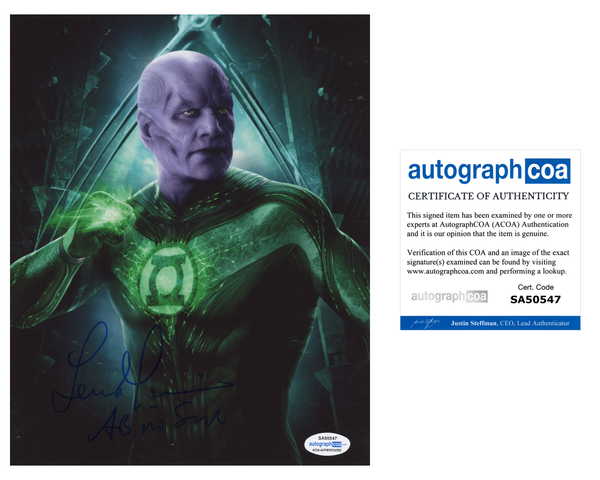 Temuera Morrison Green Lantern Signed Autograph 8x10 Photo ACOA