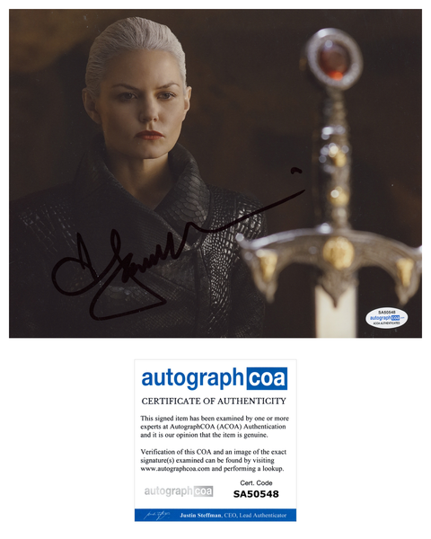 Jennifer Morrison Once Upon A Time Signed Autograph 8x10 Photo ACOA