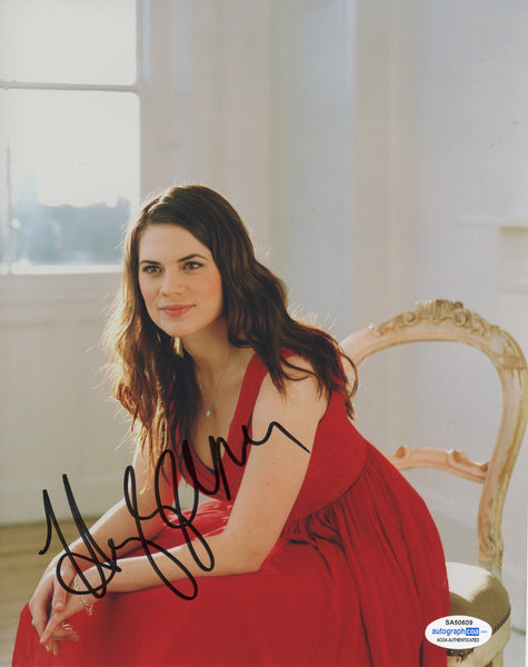 Hayley Atwell Captain America Peggy Carter Signed Autograph 8x10 Photo ACOA