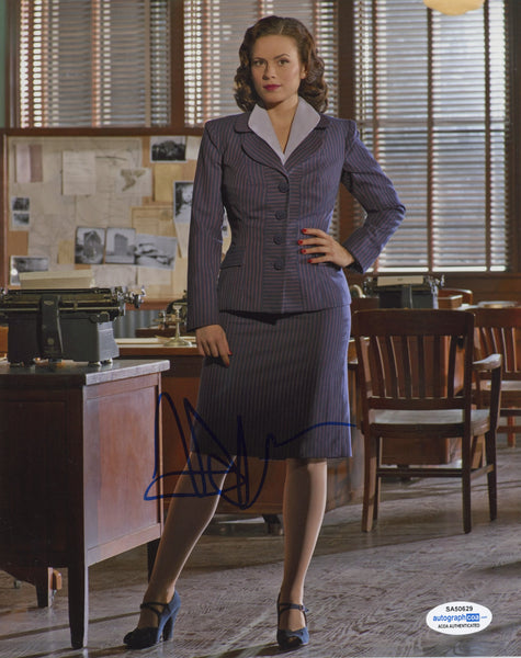 Hayley Atwell Captain America Peggy Carter Signed Autograph 8x10 Photo ACOA