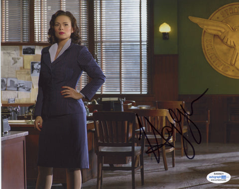 Hayley Atwell Captain America Peggy Carter Signed Autograph 8x10 Photo ACOA