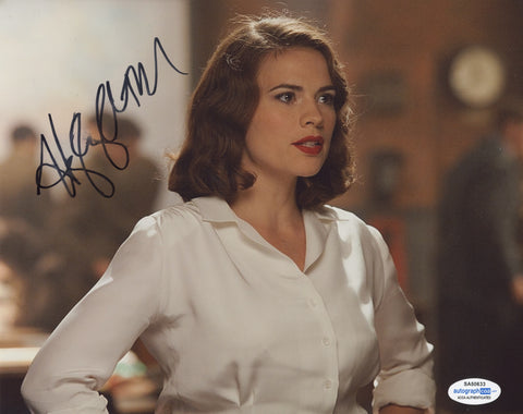 Hayley Atwell Captain America Peggy Carter Signed Autograph 8x10 Photo ACOA