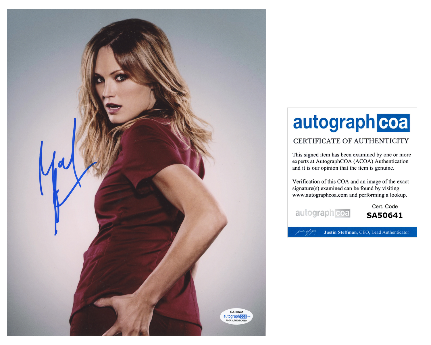 Malin Akerman Sexy Signed Autograph 8x10 Photo ACOA | Outlaw Hobbies  Authentic Autographs