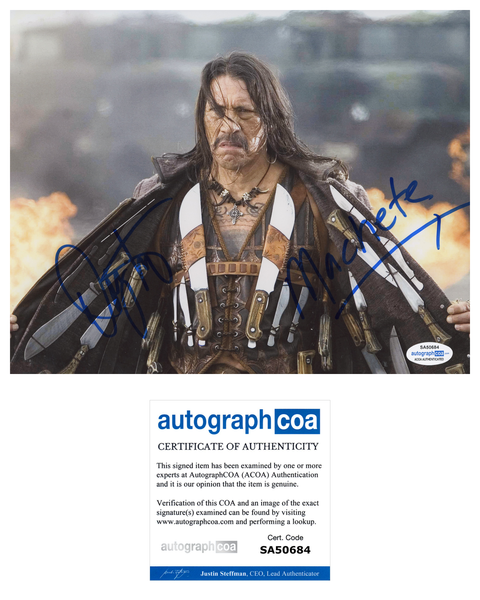 Danny Trejo Machete Signed Autograph 8x10 Photo ACOA
