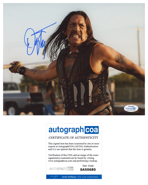 Danny Trejo Machete Signed Autograph 8x10 Photo ACOA