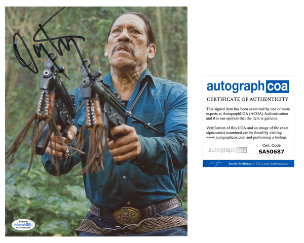 Danny Trejo Machete Signed Autograph 8x10 Photo ACOA