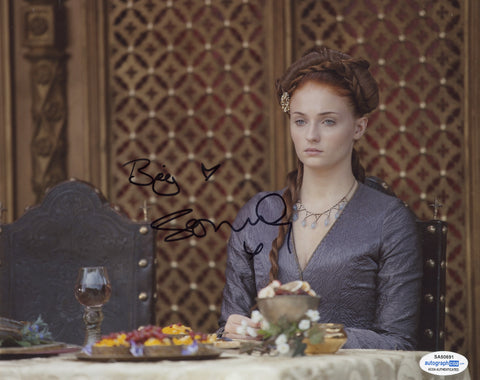 Sophie Turner Sexy Game of Thrones Signed autograph 8x10 Photo ACOA