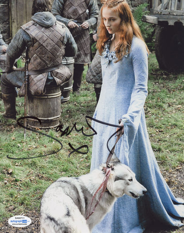 Sophie Turner Game of Thrones Signed Autograph 8x10 Photo ACOA