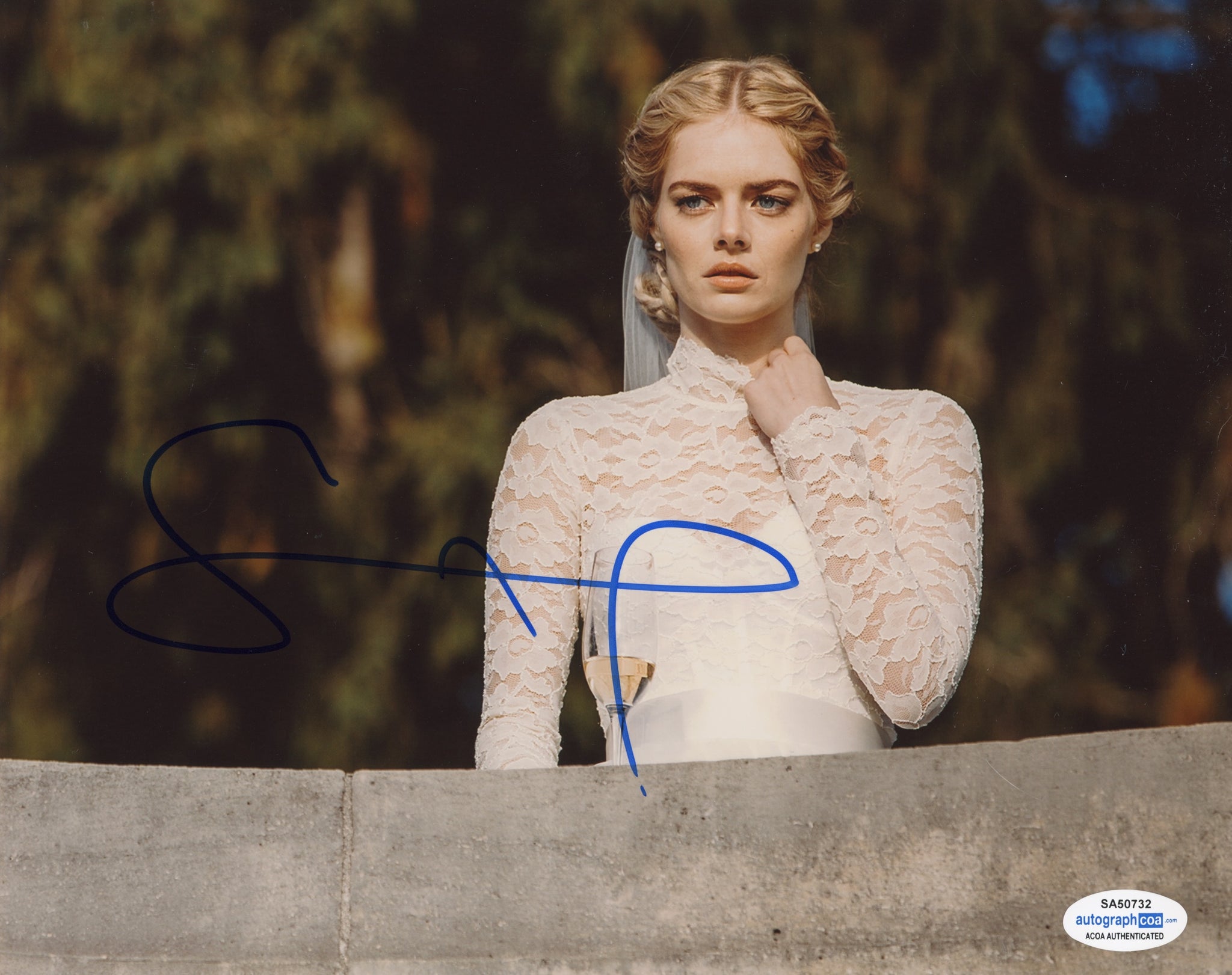 Samara Weaving Ready or Not Signed Autograph 8x10 Photo ACOA