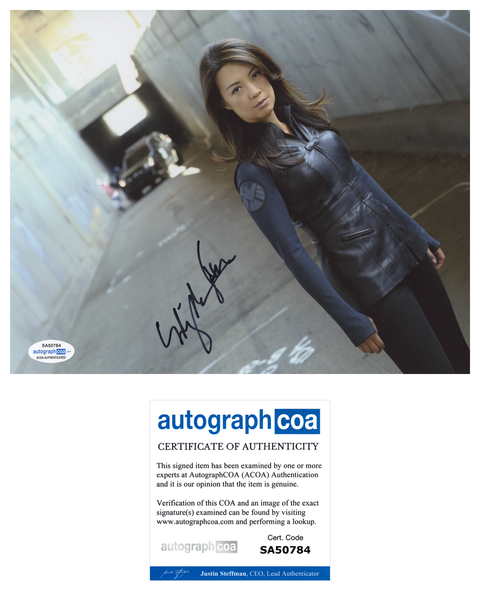 Ming Na Agents of Shield Signed Autograph 8x10 Photo ACOA